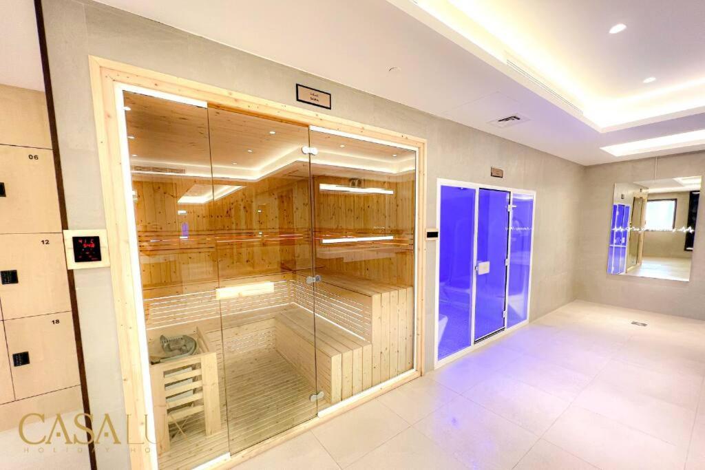 דובאי Lovely Big Studio W/ Burj Khalifa View In Downtown מראה חיצוני תמונה