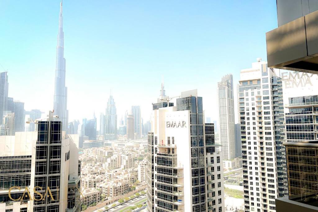 דובאי Lovely Big Studio W/ Burj Khalifa View In Downtown מראה חיצוני תמונה